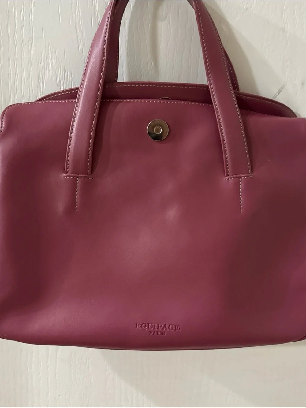 VOGLIA EQUIPAGE PARIS Genuine Leather Pink Handbag Purse NWT BA101 251 2005